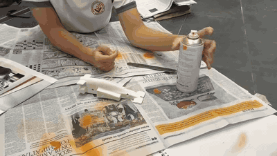 Spraypainting the Hyperion body